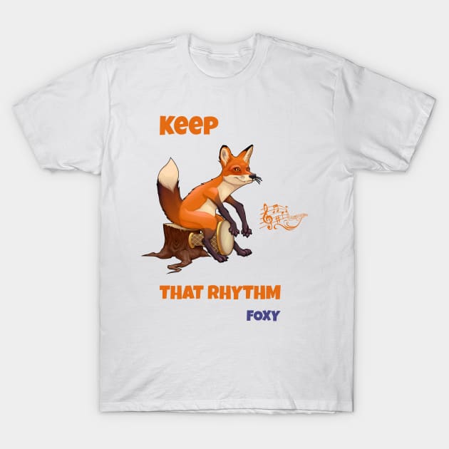 Rhythm Fox T-Shirt by vukojev-alex